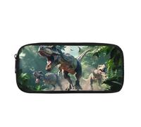 COEQINE Estuche para lápices de lobo para niños de 9 a 12 años, diseño de animales, estuche para bolígrafos para escritorio, organizador duradero, Dinosaurio 3D, Mochila escolar