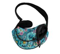 COEQINE Manos libres Aqua Daisy Sea Breeze frente frente a la correa para gatos, comodidad costera, ligera, para gatos pequeños, día de playa