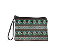 COEQINE Monedero para mujer pequeño monedero mini titular de la tarjeta organizador moda casual viaje Tote bolso, Oso azteca tribal, Talla única,