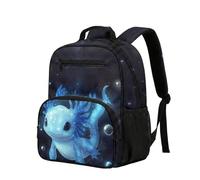 COEQINE Pre K Mochila para niñas con soporte para botella de agua, bonita mochila escolar para libros para primer grado, 13.5 pulgadas, Linda Orca Rainbow Purple