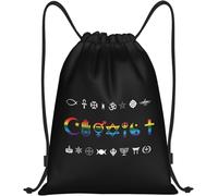 Coexistir Orgullo Arcoíris Gay Lesbiana Lgbt Unisex Bolsa De Deporte Con Cordón Mochila De Cuerdas Ligera Mochila Con Cordón Para Voleibol Playa Fútbol