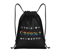 Coexistir Orgullo Arcoíris Gay Lesbiano Lgbt Unisex Mochilas Deportiva Ligera Bolsa De Gimnasio Con Cordón Bolsa De Deporte Para Yoga Baloncesto Natación Playa
