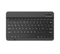 COEZFE Teclado Inalámbrico Bluetooth, 10” Teclado Universal Recargable para Tablets, Pequeño Teclado Inalámbrico para iPad/Samsung/Xiaomi/Honor/Huawei Tablet, QWERTY Español Ñ, Negro