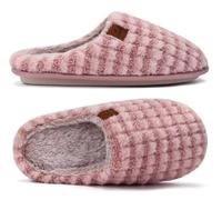 COFACE Zapatillas de Estar en Casa Hombre Tartán Invierno Cálido Forro de Felpa Pantuflas Alta Densidad Espuma de Memoria Zapatos con Antideslizante Suela Tallas 44