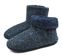 COFACE Zapatillas Interiores Antideslizantes Forradas de Piel sintética de Punto para Hombre Zapatillas de casa con Botines Boot House