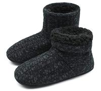 COFACE Zapatillas Interiores Antideslizantes Forradas de Piel sintética de Punto para Hombre Zapatillas de casa con Botines Boot House