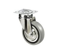 Cofan 09403605 Rueda con Placa para hostelería, 0.011 V, Gris, 50 x 18 mm