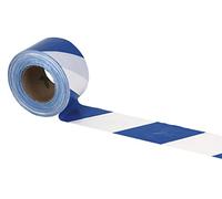 Cofan 11000325 Cinta Balizamiento, Azul y Blanco, 80 mm x 200 m