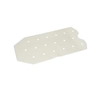 Cofan Alfombrilla de baño | Alfombra Rectangular | para Ducha o bañera | Superficie Antideslizante | Alfombrilla con ventosas de Alta Resistencia | Medidas: 36 x 72 cm (Blanco)