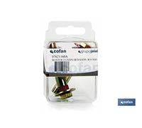 COFAN Anclajes Metálicos Tornillo Hexagonal 6.8 Blíster Estándar - BL 2 UNITS HEXAGON. 8/10X60