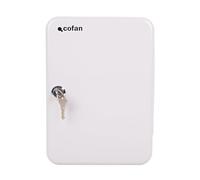 Cofan Armario para Llaves con Cerradura, Caja Fuerte de Seguridad de Acero, Incluye 2 Llaves y Kit de fijación, Instalación a la Pared, Adecuado para 60 Llaves