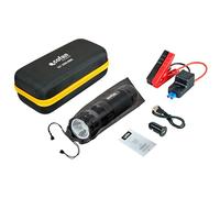 Cofan Arrancador de baterías | con Linterna LED y Power Bank USB | 600 A | 330 lúmenes | Adecuado para Coches de Gasolina hasta 5000 CC y diésel hasta 3000 CC