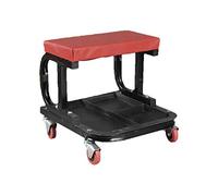 Asiento Taburete móvil para Taller | con Ruedas y Bandeja Porta Herramientas | Almacenaje cómodo para Taller mecánico | Tamaño Mediano