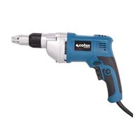 Cofan Atornillador eléctrico para paneles de yeso 600 W 2400 rpm, Control de velocidad variable, mango ergonómico, botón de bloqueo, Atornillador de obra en seco con cable