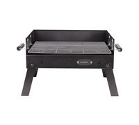 Cofan Barbacoa de carbón portátil | Parrilla de acero cromado | Barbacoa plegable | Con asas laterales | Ideal para camping, jardín y terraza | Medidas: 45,5 x 34,5 x 31,5 cm