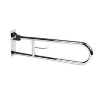 Cofan Barra de Apoyo Abatible Vertical con Accesorio para Papel Higiénico | Medida: 74 cm de largo y 3,2 cm de diámetro