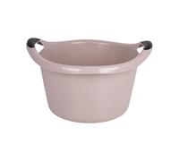 Cofan Barreño Redondo | con Asas | Capacidad 15 L | Barreño Multiusos y versátil | Color Beige Oscuro