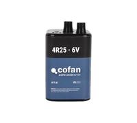 Cofan Batería Modelo 4R25 | Voltaje de 6 V | Especial para lámparas de señalización | 4 Unidades