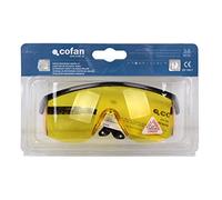 Cofan Gafas de seguridad Blister Lente color amarillo Protección UV EN 166:2001