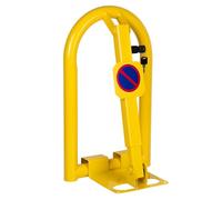 Cofan Bloqueo para parking con cerradura integrada | Barreras para parking en color amarillo | Medidas: 50 x 30 cm