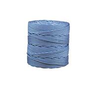 Cofan Bobina de cordón trenzado de polipropileno | Diámetro de 5 mm | Longitud de 200 metros en color blanco/azul
