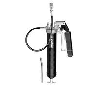 Cofan Bomba de engrase Dual de Pistola y Palanca | Adecuada para Cartucho de 400 g | con Manguera Flexible y Boquilla hidráulica