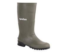 Cofan Bota de Agua | Alta | Fabricada PVC | Color Verde | Recubrimiento Interior de Punto