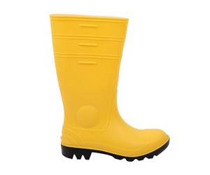 Cofan Bota de Agua| Seguridad S5 | Color Amarillo | Fabricada en PVC | Puntera y Plantilla de Acero