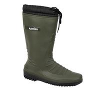 Cofan Botas de Agua con Forro Polar | Botas Impermeables en color Verde | Fabricadas en PVC (Verde/Negro, Sistema tallas calzado EU, Adulto, Hombre, Números, mediano, 36)