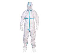 Cofan Buzo de protección fitosanitaria con capucha | Color: blanco | EN ISO 27065 Nivel C2 | Tipo 4/5/6 Cat. III | Antiestático | Talla M (Trabajo, Blanco, M)