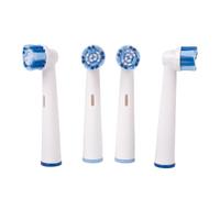 Cofan Cabezales de Recambio para Cepillo de Dientes Eléctrico, Pack de 4 Cabezales con Protector, Cerdas de Nylon de Dureza Media, Compatibles con Cepillo Eléctrico Cofan