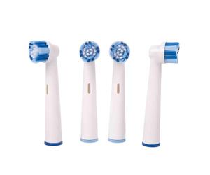 Cofan Cabezales de Recambio para Cepillo de Dientes Eléctrico, Pack de 4 Cabezales con Protector, Cerdas de Nylon de Dureza Media, Compatibles con Cepillo Eléctrico Cofan
