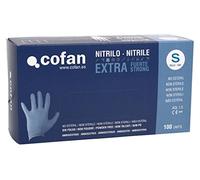 Cofan 11000214-S - Pack de 100 guantes nitrilo extrafuerte (S)