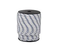 Cofan Carrete de cuerda trenzada de polipropileno | Medidas desde Ø 6 mm hasta Ø 20 mm | Rollos de 25, 50, 100 y 200 metros | Color blanco/azul