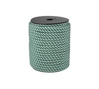 Cofan Carrete de cuerda trenzada helicoidal | Medidas desde Ø 6 mm hasta Ø 16mm | Rollos de 50, 100 y 200 metros | Color blanco/verde