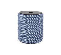 Cofan Carrete de cuerda trenzada helicoidal | Medidas desde Ø 6 mm hasta Ø 16mm | Rollos de 50, 100 y 200 metros | Color blanco/azul