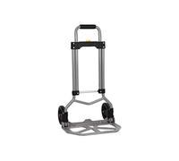 Cofan Carretilla de almacén Plegable en Acero Color Aluminio | Zona de Carga Antideslizante | Medidas 365 x 380 x 960 mm