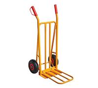 Cofan Carretilla Plegable | Carretilla almacén | Carretilla de Mano | Pala Ancha | Capacidad de Carga máxima: 300 kg | Ruedas neumáticas | Peso: 12 kg | Medidas: 1160 x 510 x 780 mm