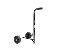 Cofan Carretilla portabidones de 30 litros | Ruedas de Caucho de Ø150 mm | Mango ergonómico | Estructura de Acero Reforzado | Transporte de bidones en talleres y entornos industriales