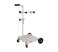 Cofan Carretilla portabidones de 60 litros | Ruedas delanteras de Ø150 mm y traseras de Ø75 mm | Mango ergonómico | Estructura de acero reforzado | Transporte de bidones en talleres y entornos industr