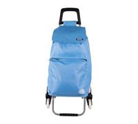 Cofan Carro de la Compra Plegable con 6 Ruedas | Sube escaleras | Bolsa de 42 litros | Bolsillo para congelados | Material: Hierro | Verde/Azul (Azul, 42 litros)