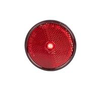 Cofan Catadióptrico Redondo sin Tornillos para Fijar en vehículos | Adhesivo | Color Rojo, ámbar o Blanco (colocación en Parte Trasera del vehículo) | Producto homologado | Ø60 mm (Rojo, Ø60 mm)