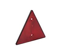 Cofan Catadióptrico Triangular | Color Rojo | Apto para Colocar en la Parte Trasera del Remolque | Producto homologado | Diámetro: 60 mm | Tornillos no incluidos | Uso Exclusivo para remolques