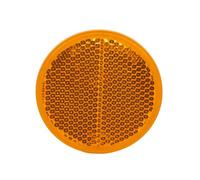 Cofan Catadióptricos Redondos con Adhesivo para Fijar en Vehículos | Disponible en Rojo (Parte Trasera), ámbar (Parte Lateral) y Blanco (Parte Delantera) | Producto Homologado | 55 mm (Ámbar, 55 mm)