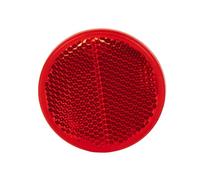 Cofan Catadióptricos Redondos con Adhesivo para Fijar en Vehículos | Disponible en Rojo (Parte Trasera), ámbar (Parte Lateral) y Blanco (Parte Delantera) | Producto Homologado | 55 mm (Rojo, 55 mm)