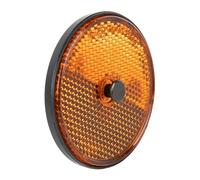 Cofan Catadióptricos Redondos con Tornillo para Fijar en Vehículos | Disponibles en Rojo (Colocación en Parte Trasera del vehículo) | Producto homologado | Diámetro: 60 mm (Ámbar, 60 cm)