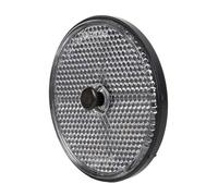 Cofan Catadióptricos Redondos con Tornillo para Fijar en Vehículos | Disponibles en Rojo (Colocación en Parte Trasera del vehículo) | Producto homologado | Diámetro: 60 mm (Blanco, 60 cm)