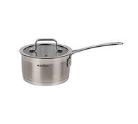 Cofan Cazo de acero inoxidable |Tapa incluida | Capacidad de 1,7 litros | Compatible con todo tipo de cocinas