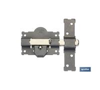 COFAN Cerrojo Botón/Llave R / 105 - CERROJO BOTON/LLAVE PINTADO GRIS R/105-50 mm