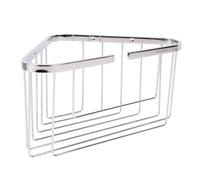 Cofan Cesta Rinconera de Baño de Acero Inox 304 | Organizador ducha esquina, champú gel esponja, drenaje total, reforma baño, kit instalación incluido